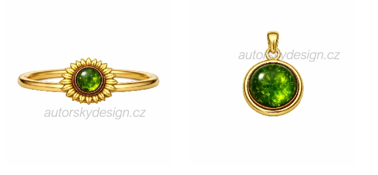 ŠM0113 autorsky motiv a vizualizace šperků od Michaela