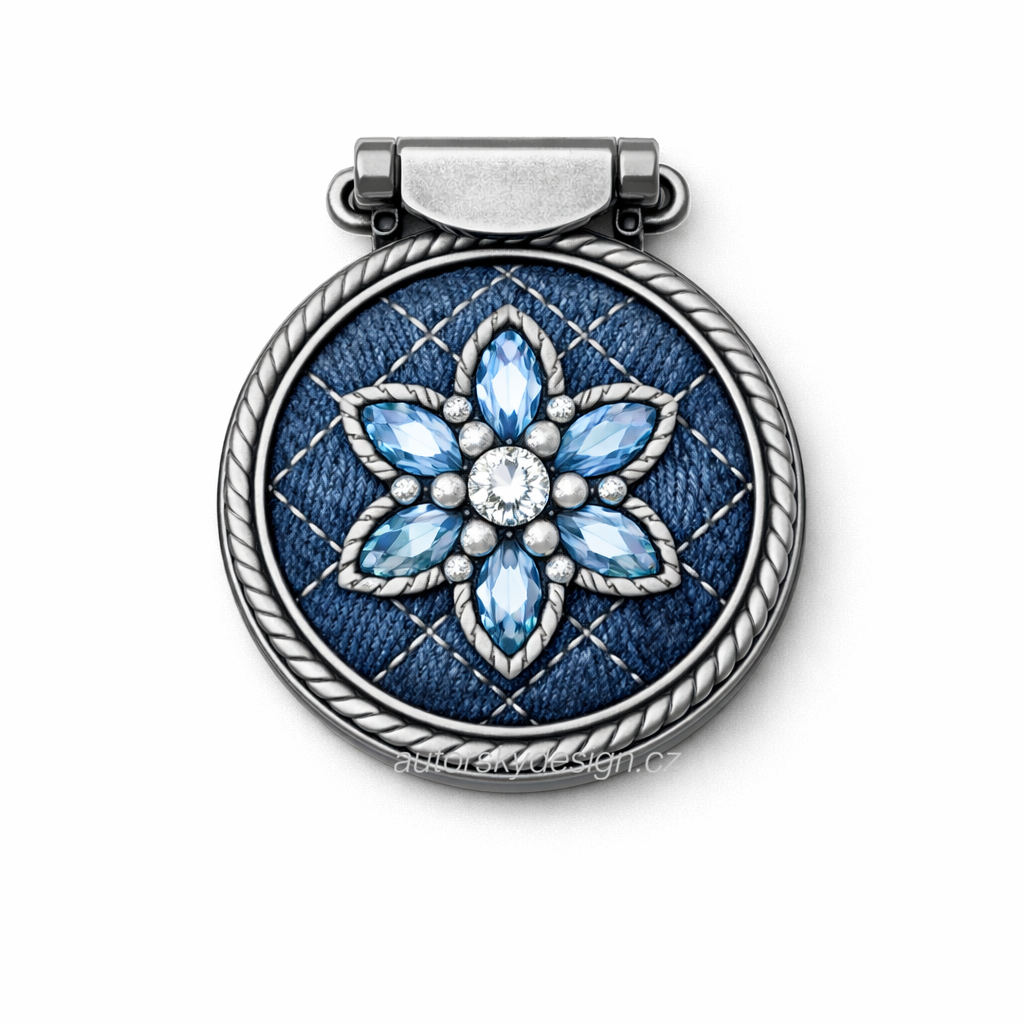 ŠM005-brož autorsky motiv a vizualizace šperků autor Michaela